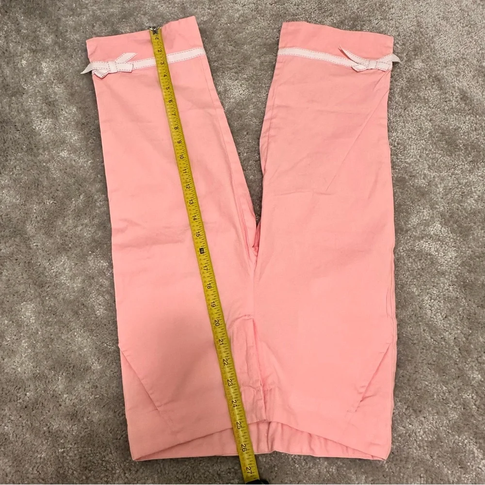 Vintage NWT The Children's Place Pink Banded Bow Pants Grosgrain Ribbon size 10